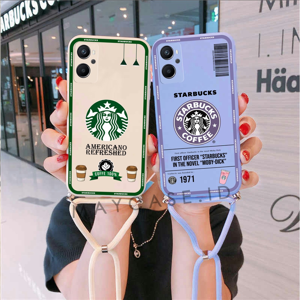 Softcase Macaron Motif Drink Free Tali Sling Oppo A96 A76 A5 A9 2020 A15 A15S A52 A92 A53 A33 A54 A1