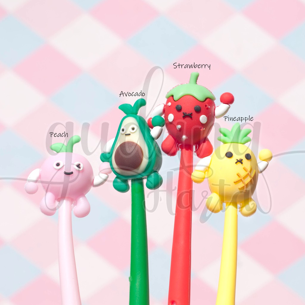 

Pulpen Gel Fruit Punch Buah Lucu Avocado Strawberry Bolpen Ballpoint Pena Pen GC 307044