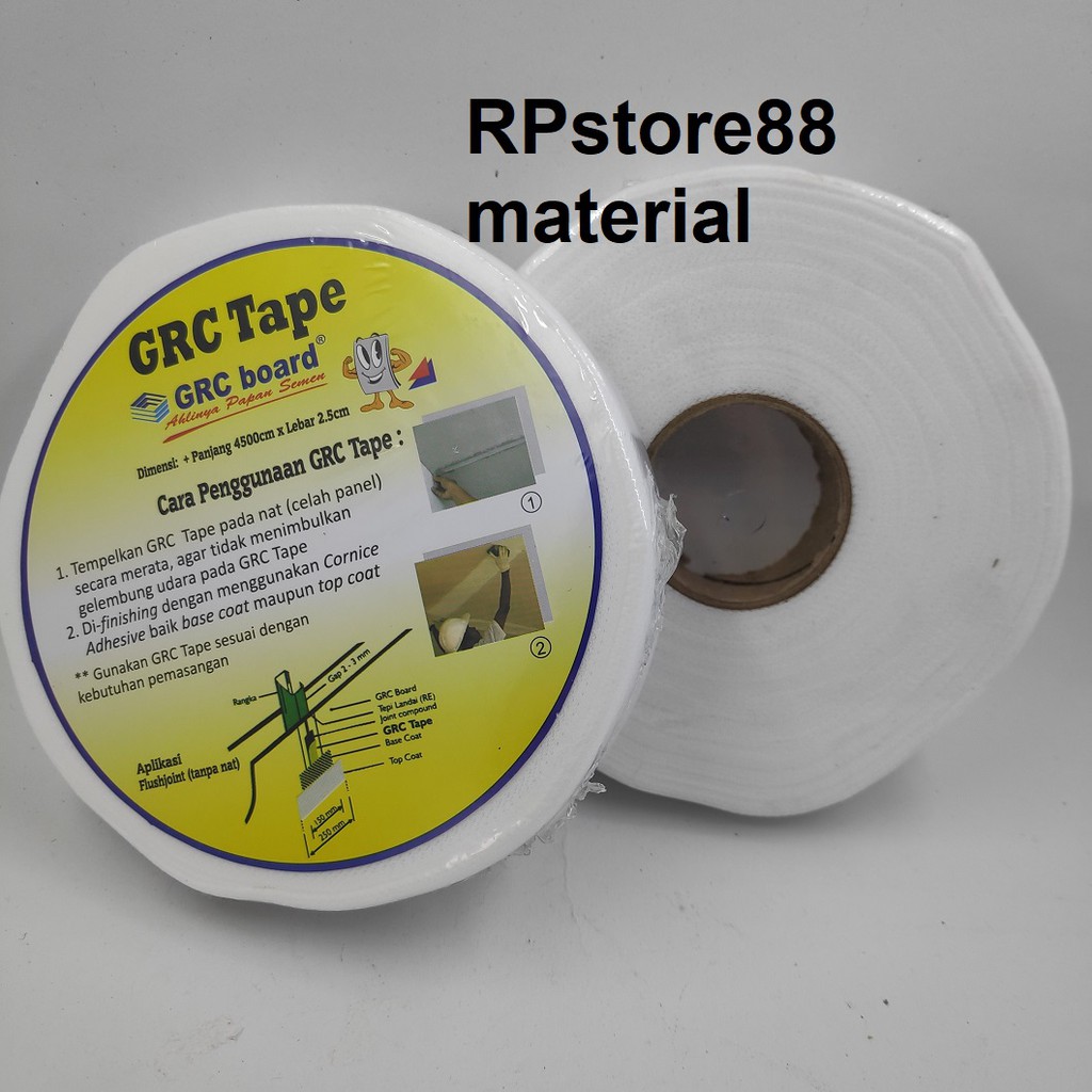 GRC TAPE - LAKBAN GRC - KAIN KASA GYPSUM - KASA KOMPON GRC GIPSUM