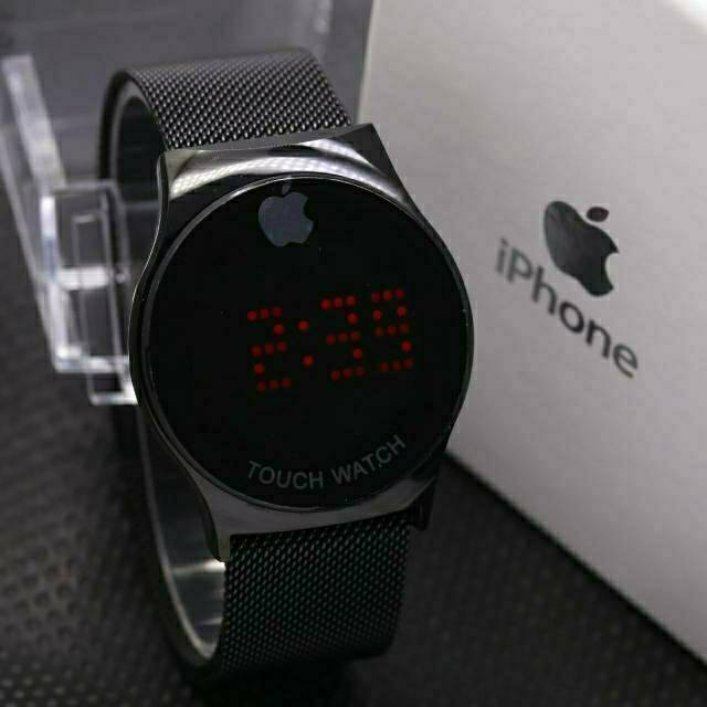 JAM TANGAN WANITA IPHONE MAGNET BULAT
