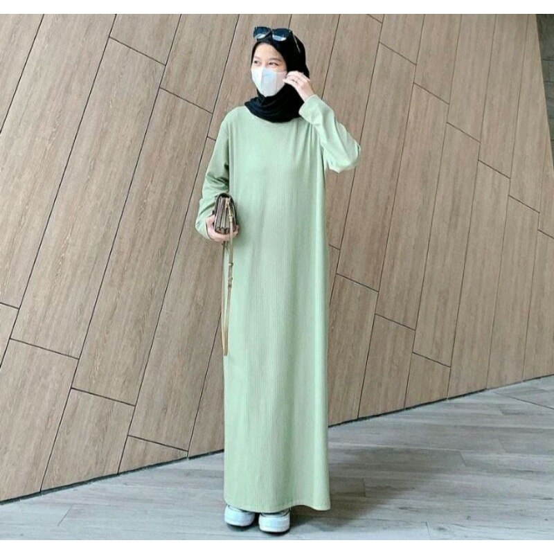 Inner Dress / Manset Gamis Lengan Panjang Bahan Kaos Premium / Manset Gamis Polos