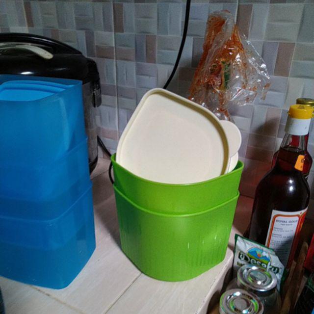 [indra]monalisa Medium Toples Plastik  1.5l/food Storage/wadah Penyimpanan Makanan
