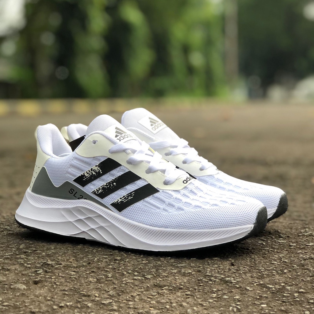SEPATU SNEAKERS PRIA ADIDAS ZOOM SL 20 PUTIH SPORTS LARI SANTAI TERMURAH SEPATU OLAHRAGA COWOK RUNNI
