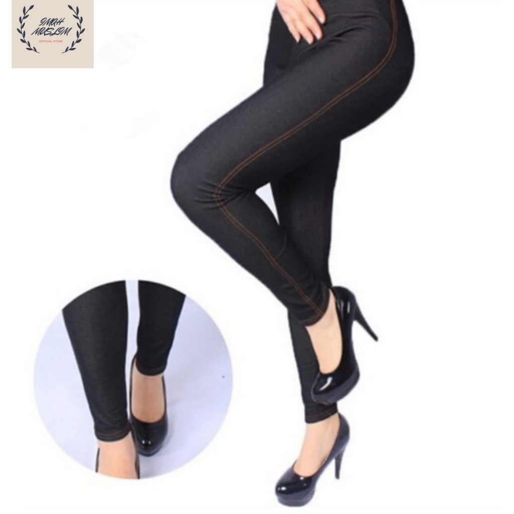 Celana Jegging Jeans Standart/ Celana Panjang Wanita legging Jeans Murah