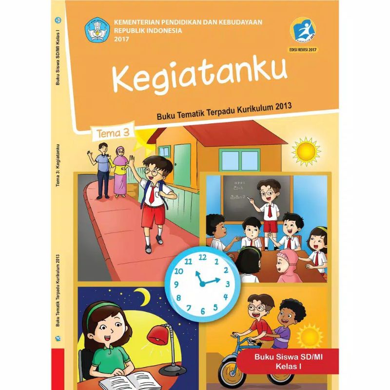 PAKET BUKU TEMATIK KELAS 1 SD TEMA 1 2 3 4 KURIKULUM 2013 REVISI KEMENDIKBUD