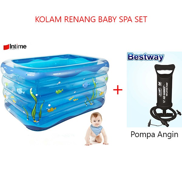 Je Set Kolam Renang Baby Spa Intime Y213a Original Kolam Renang Anak Bayi Y213a Pompa Kolam Intime Shopee Indonesia