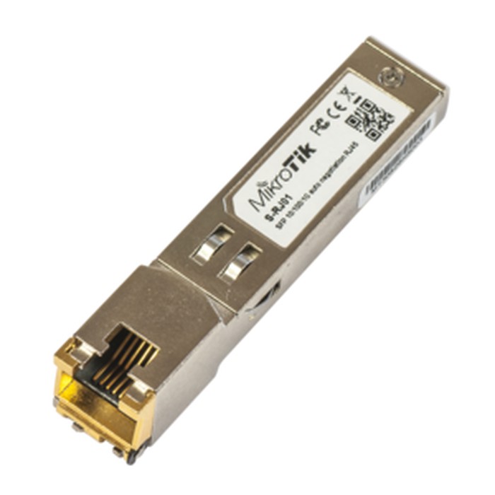 Mikrotik S-RJ01 SFP to RJ45 10/100/1000M Module Copper