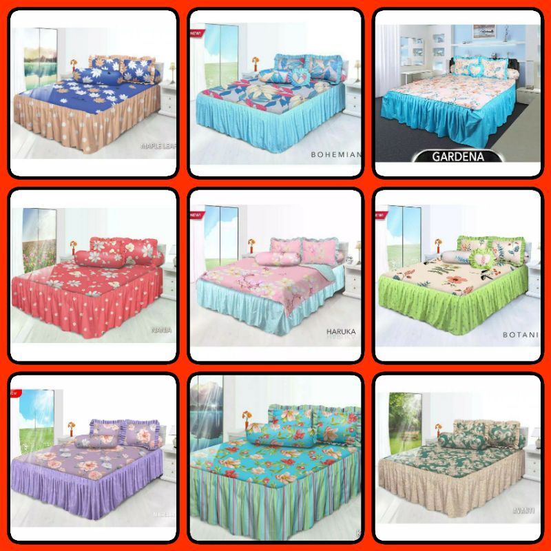SPREI RBB/RUMBAI BANTAL BUSA MY LOVE 180X200X30CM BOTANIC,SEKAR,BOHEMIAN,HARUKA