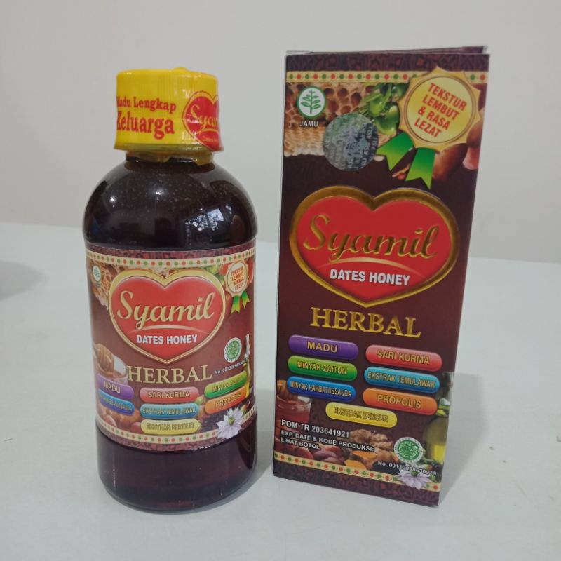 

Madu Lengkap Syamil Dates Honey Herbal 200ml Keluarga Family