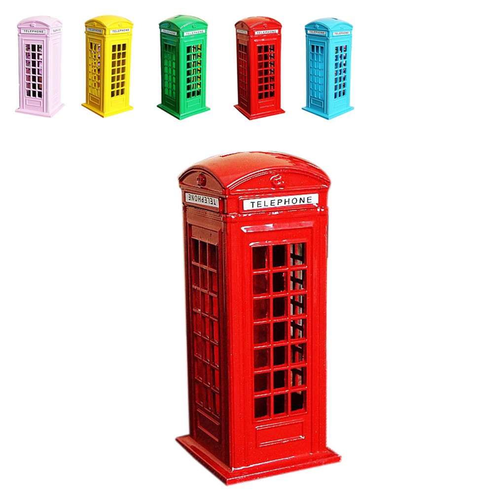 Dekorasi Rumah Pajangan Vintage Model Telepon Booth Dekorasi Rumah Pajangan Vintage Model Telepon Booth