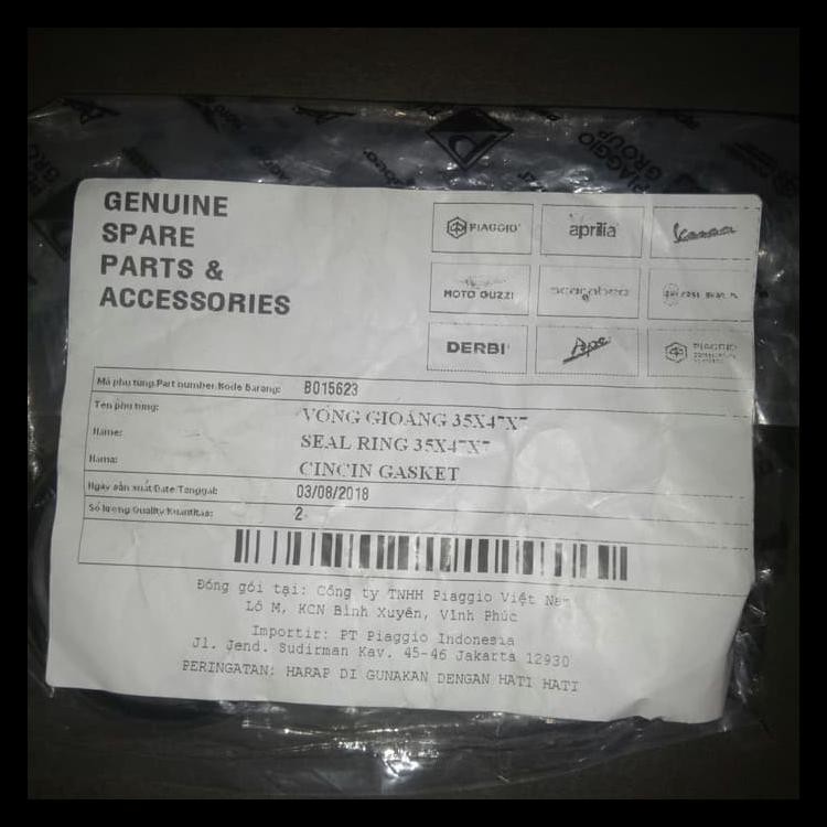 Seal As Roda Belakang Vespa Matic