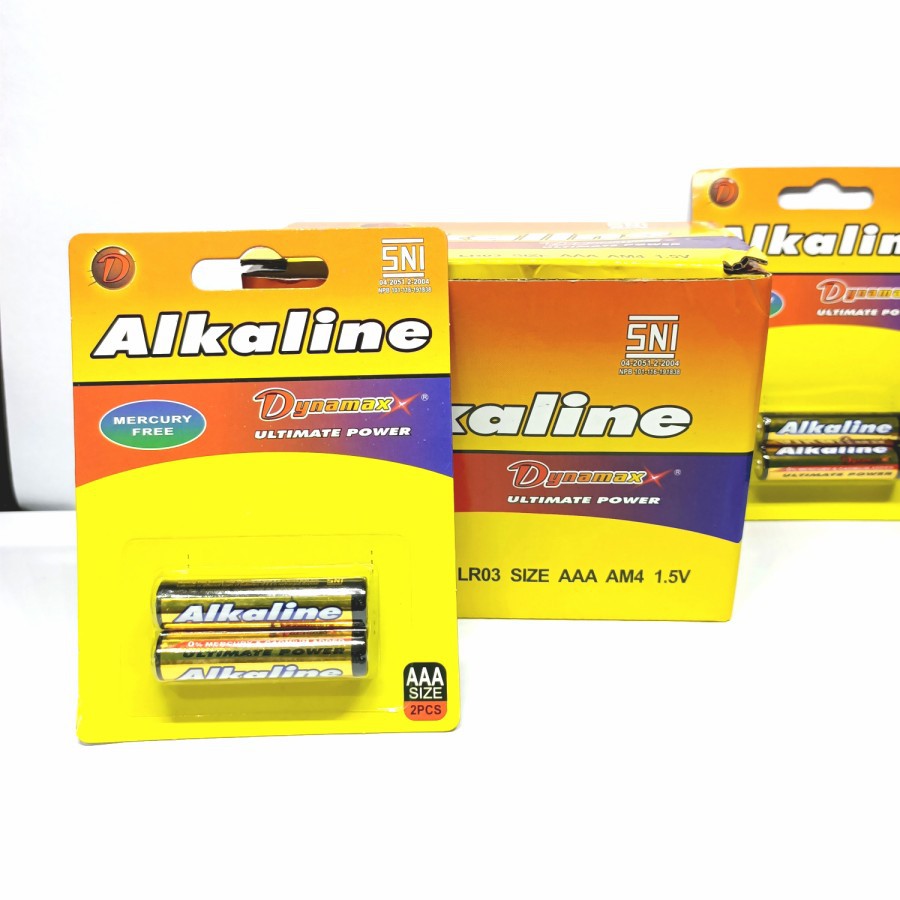 batre Alkaline Dynamax AAA / A3 isi 2 pcs baterai remot batre murah