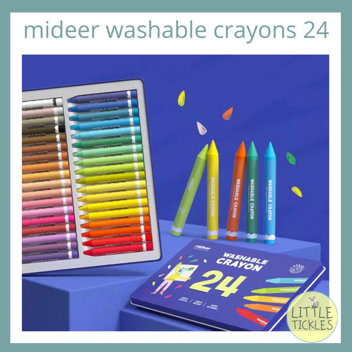 

Mideer Washable Crayon 24 - Crayon Anak