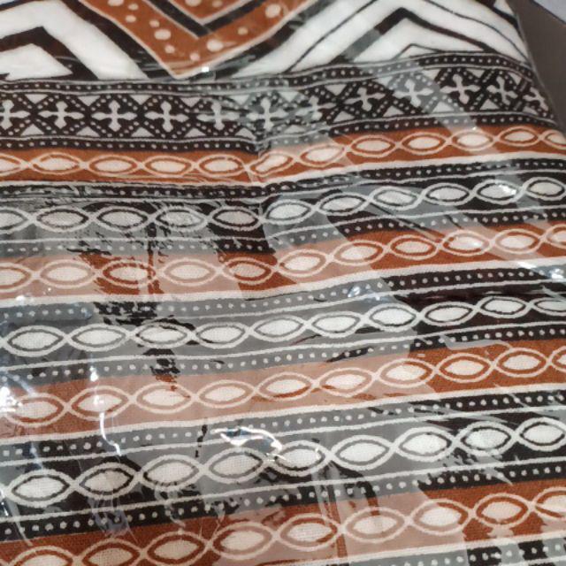 Kemeja Batik Pria Lengan Panjang Size M L Xl Xxl  Bswart Batik Hrb026 Kenongo Hem Panjang Padi