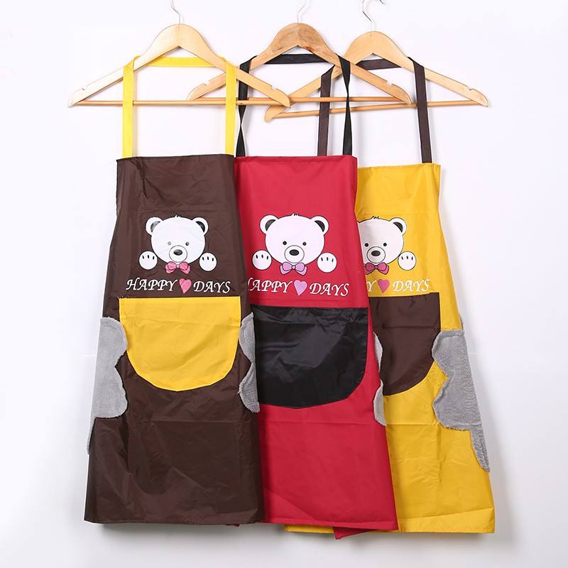 MM-166 Celemek Masak Apron BEAR Bisa Lap Tangan Anti Air Anti Minyak