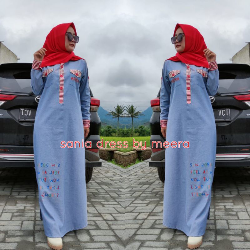 Gamis Dress Sania by MEERA Original