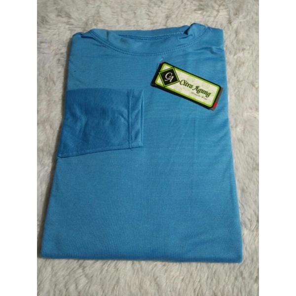 MAIRA_OFFICIALSTORE (BISA COD) Inner Dress Lengan Panjang Manset Gamis-Biru turkis