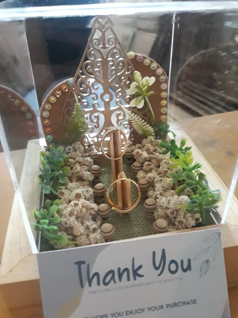 Ring Box Seserahan Rustic Variasi Wayang Tempat Cincin Lamaran