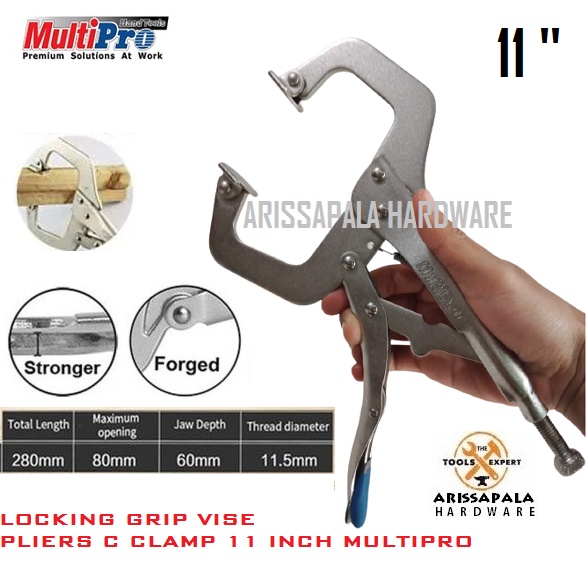 Tang Buaya C Clamps Locking Pliers Tang C 11 Inch Tang Catok Clamp C Catok Swivel Pads Pengunci Penj