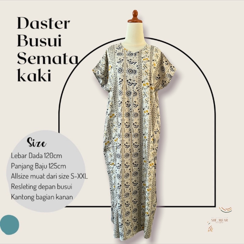 DASTER BUSUI SEMATAKAKI|DASTER ADEM|DASTER SEMATA KAKI | DASTER RAYON | DASTER PANJANG| DASTER MURAH-206