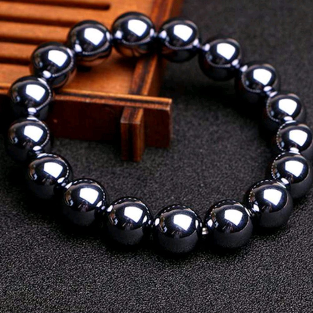 GELANG UNISEX NATURAL HEMATITE BLUSTIN