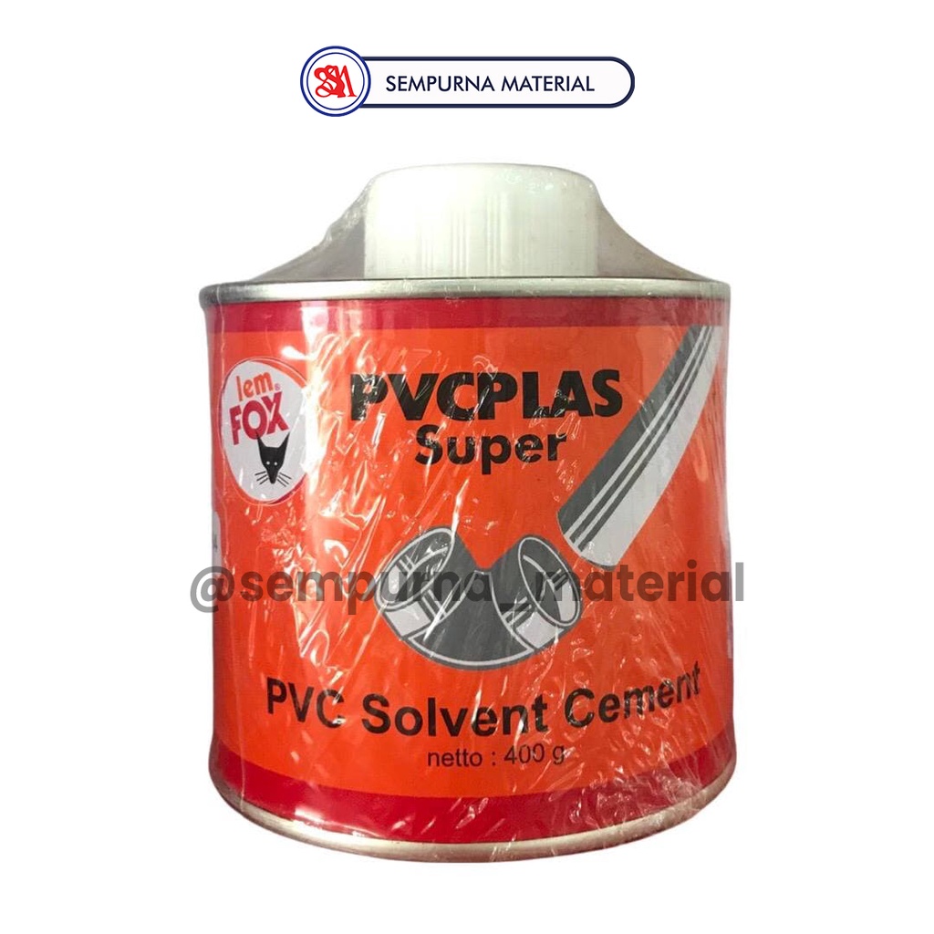 Lem Kaleng PVC Fox - Lwm Pipa - Lem PVCplas