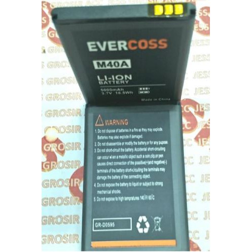 Battery Batre Baterai Evercoss Evercross Cross M40A , Xtream 1 Mini