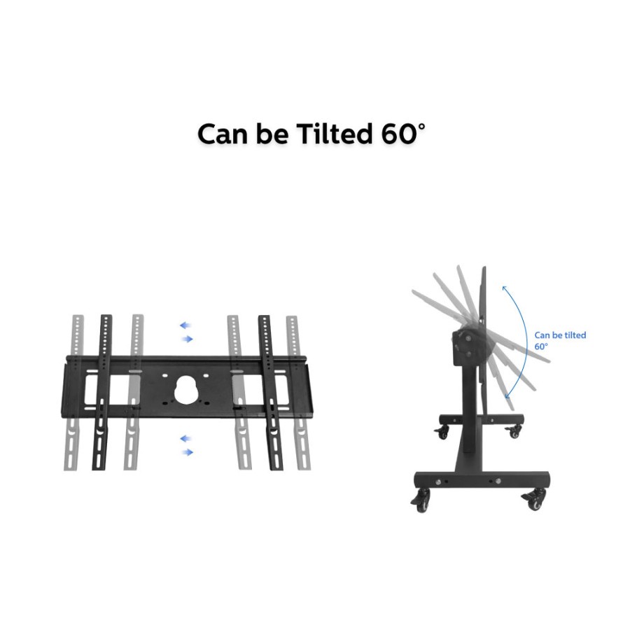 BRACKET LED TV MONITOR STAND RODA PANGGUNG OXIMUS TC600 32&quot; - 65&quot;