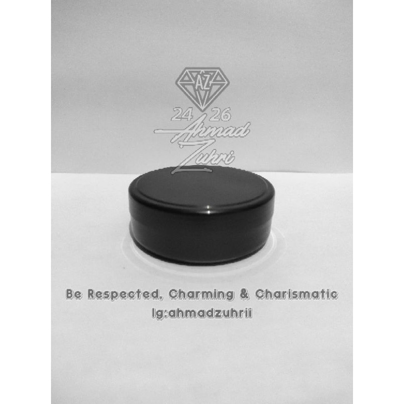 Pot Lulur 50 gr Hitam Ceper - Pot Pomade 50gram Hitam