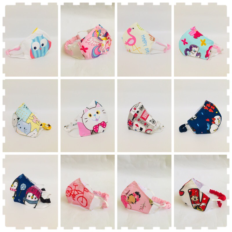 zhaf kids JILBAB MASKER ANAK size SD sampai remaja motif littlepony london minnie hello kitty ballet