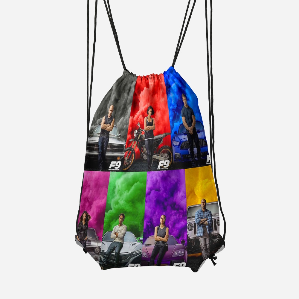 Tas serut String bag Tas Punggung Fast & Furious 9 3D Fullprint Terbaru dan Termurah Art 1