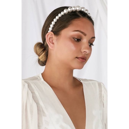 Ark.co - AVENS pearl Headband / bando bandana mutiara hiasan rambut