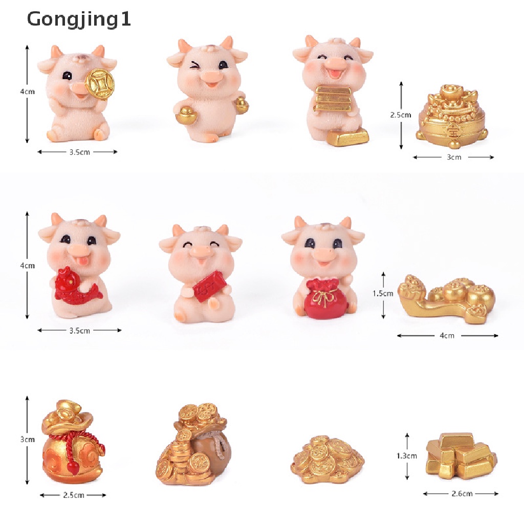 Gongjing1 Miniatur Hewan Daging Bonsai Bahan Resin Untuk Dekorasi Taman Minifairy Garden DIY