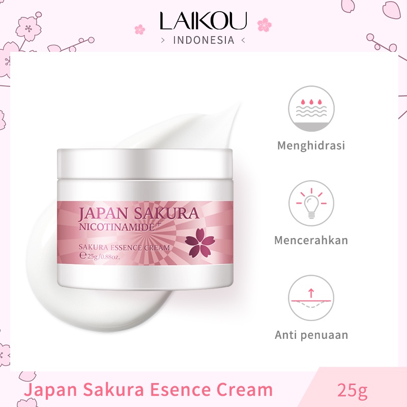 LAIKOU Sakura Brightening Serum Menghilangkan Bintik Gelap Pelembab Wajah 5 pcs