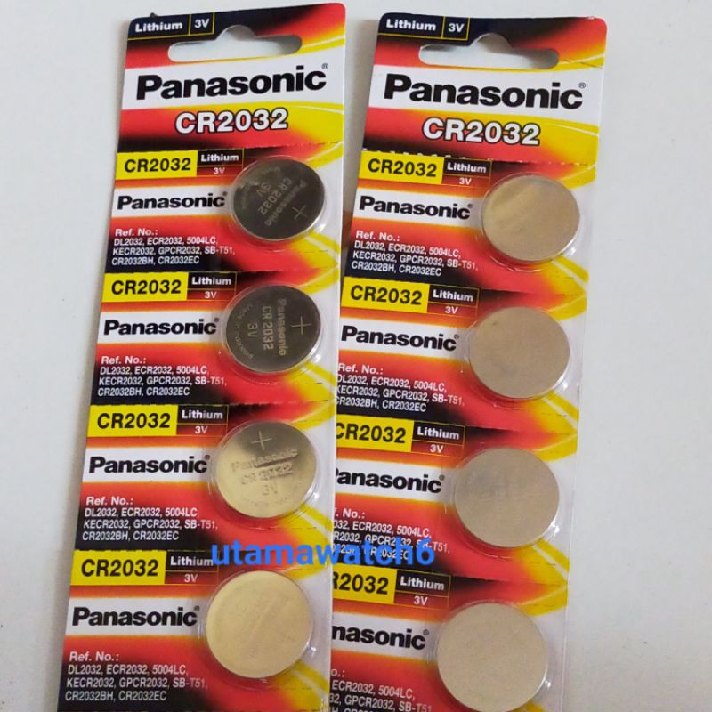 Batrai kancing panasonic cr2032,batrai kalkulator,mainan,timbangan dll