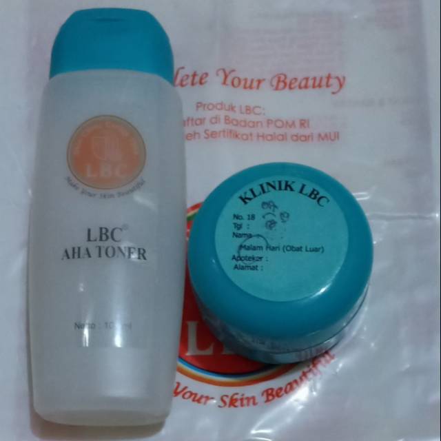 Paket LBC toner dan krim malam