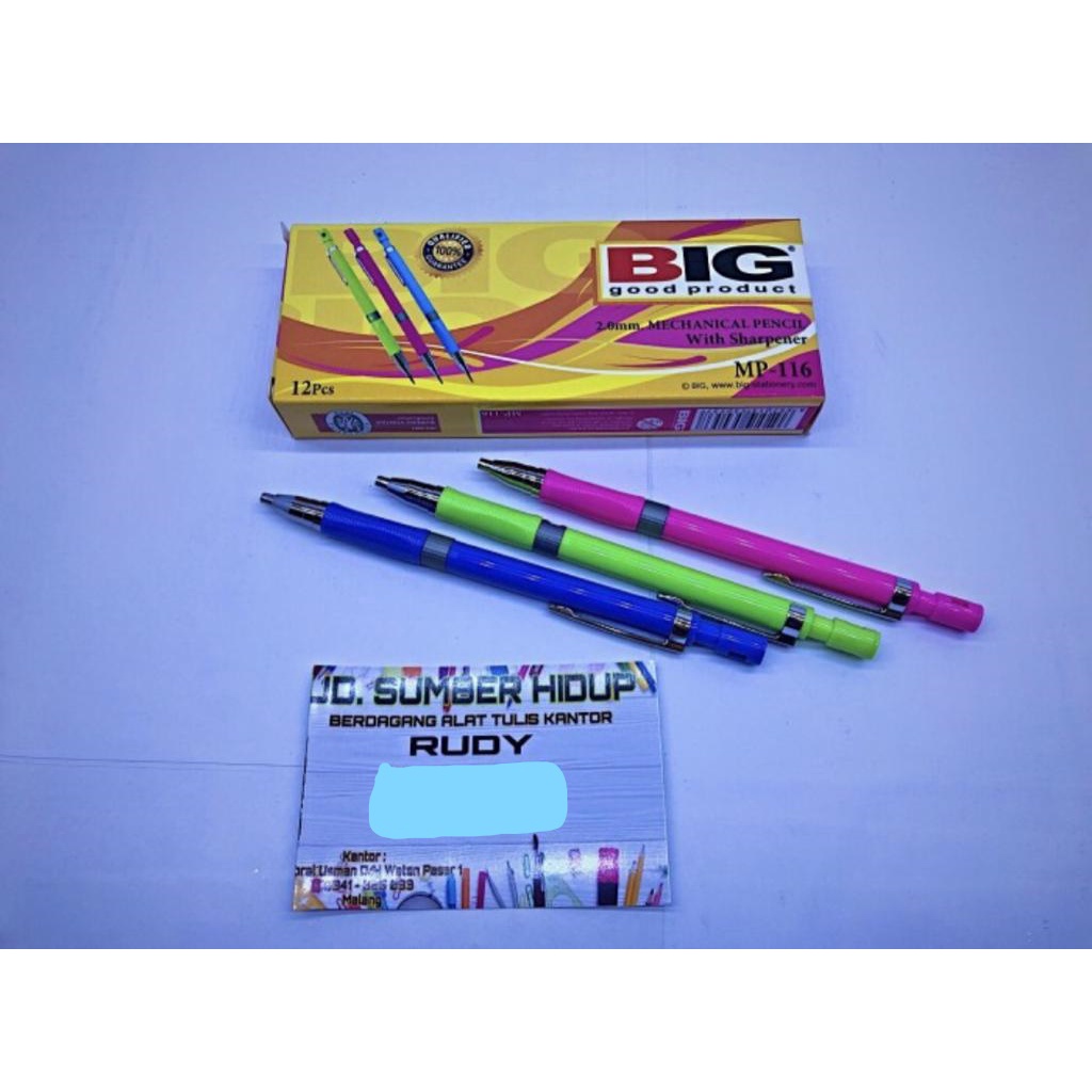 

Pensil BIG (MP-116), 2.0mm, Harga per lusin
