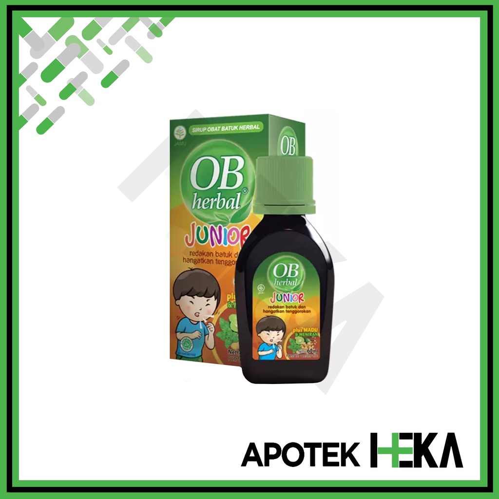 OB Herbal Junior 60 ml - Sirup Meredakan Batuk Berdahak Anak (SEMARANG)