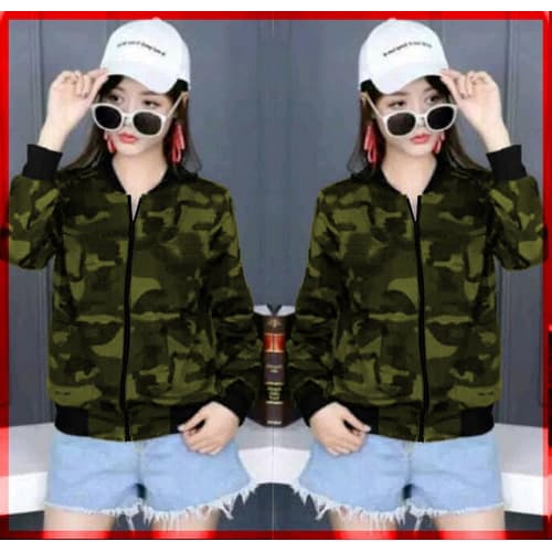 [Jaket Army CL] jaket wanita babyterry army