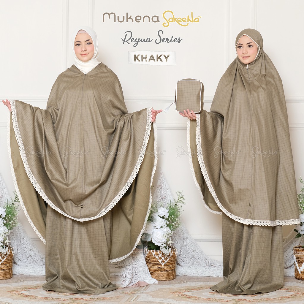 MUKENA SAKEENA - Reyna Series 2 in 1 Katun Jepang