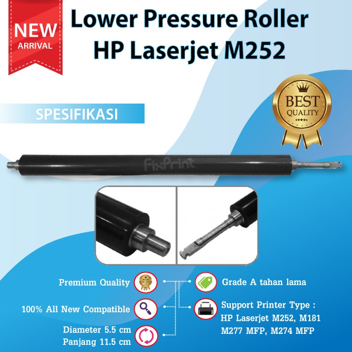 Lower Pressure Roller Printer HP Laserjet M252 M181 M277 MFP M274 MFP New