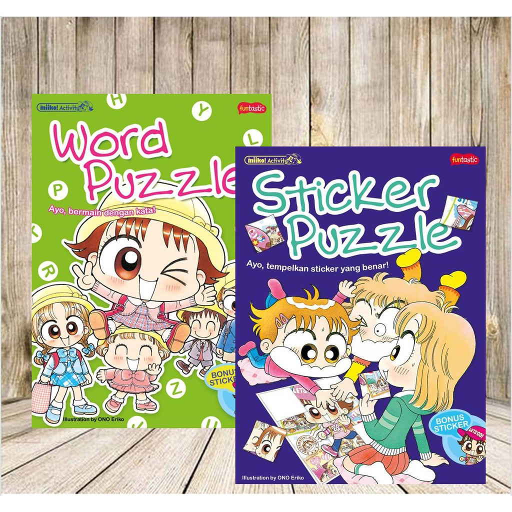 Miko aktivitas stiker miiko anak paud TK mewarnai Activity funtastic