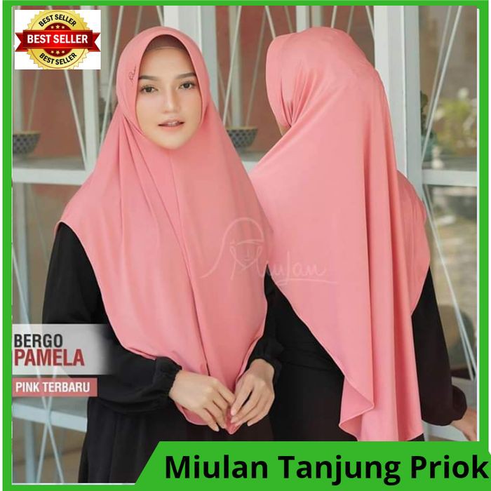 Kerudung Miulan Dewasa||Bergo Hijab PAMELA