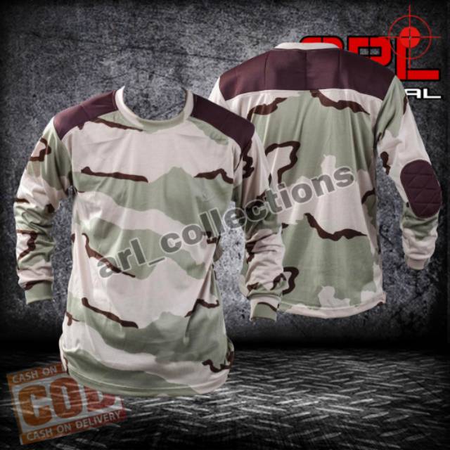 KAOS T-SHIRT PANJANG LORENG TELUK/GURUN/KAOS PANJANG LORENG ARMY/KAOS  DECKER LORENG