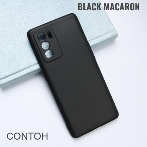 Case Oppo Reno 7 7Z 5G AERO AutoFocus SlimFit Black Macaron Anti Crack Anti Shocking OEM Anti Selip