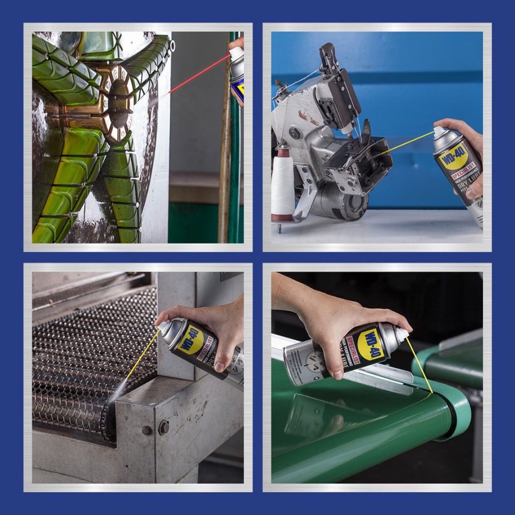 Pelumas Anti Karat WD 40 Dry Lube WD40 Melindungi Rantai Motor Sepeda Engsel Bor Gergaji Metal Tools