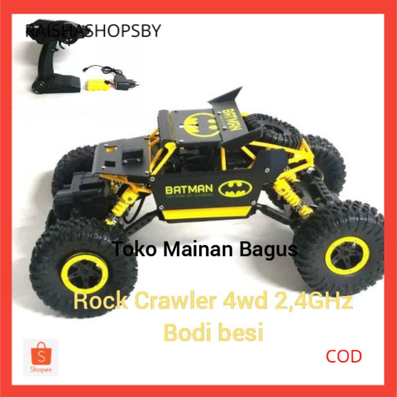 Mainan Remote Mobil Hero Car Batman-Rc Rock Crawler Batman 4wd