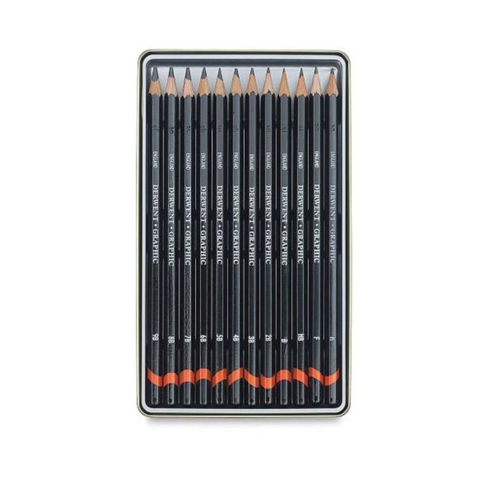 

DERWENT Graphic Pencil Set 12 Soft (9B-H)