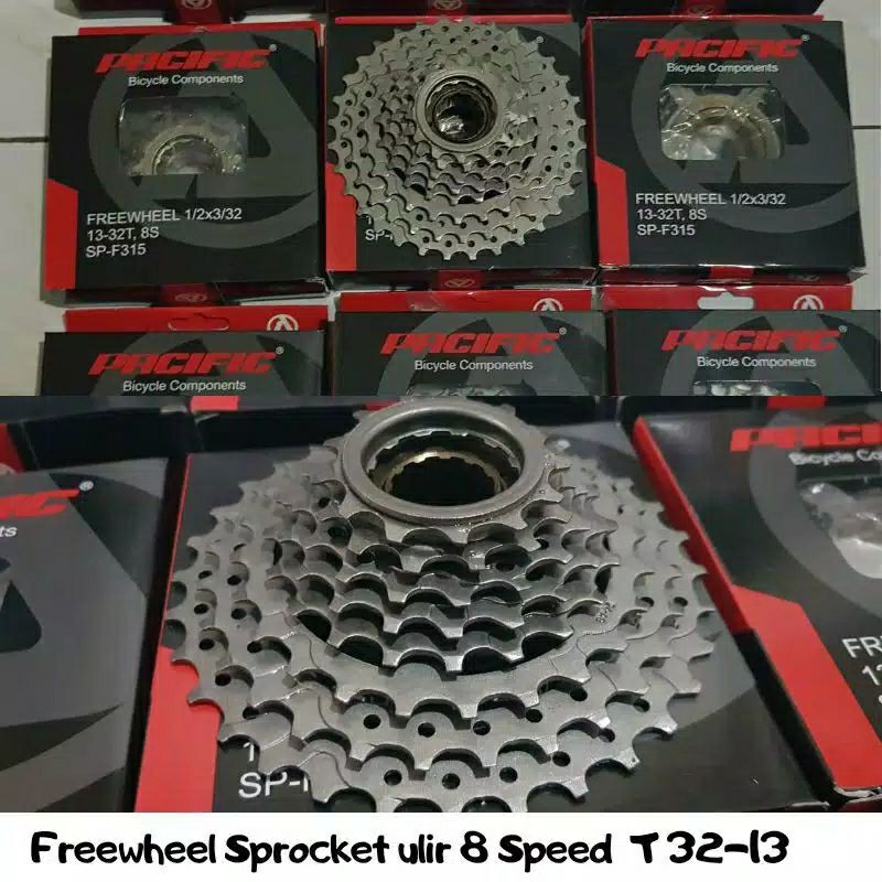 Sprocket 8 Speed Ulir 13-32T