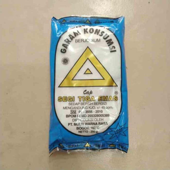 

Garam Masak beryodium cap Segitiga Emas [250gr]